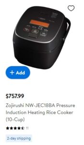 $757.99 Rice Cooker